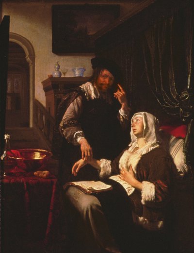 La visita del dottore da Frans van Mieris